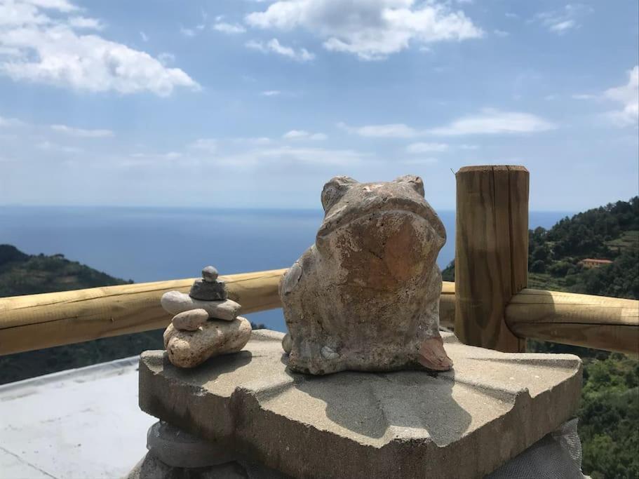 ヴェルナッツァ La Finestra Sul Mare A Drignanaヴィラ エクステリア 写真